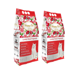 Load image into Gallery viewer, HAPPY CAT CLUMPING CAT LITTER LOVELY ROSE COMBO 10KG , (PACK OF 2) PER LITTER TRAY REFILL
