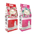 Load image into Gallery viewer, HappyCat Clumping Cat Litter Rose&amp;Cherry Blossoms Combo 10kg (Pack of 2) Per Litter Tray Refill
